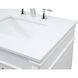 Bennett 60 X 21 X 35 inch White Vanity Sink Set