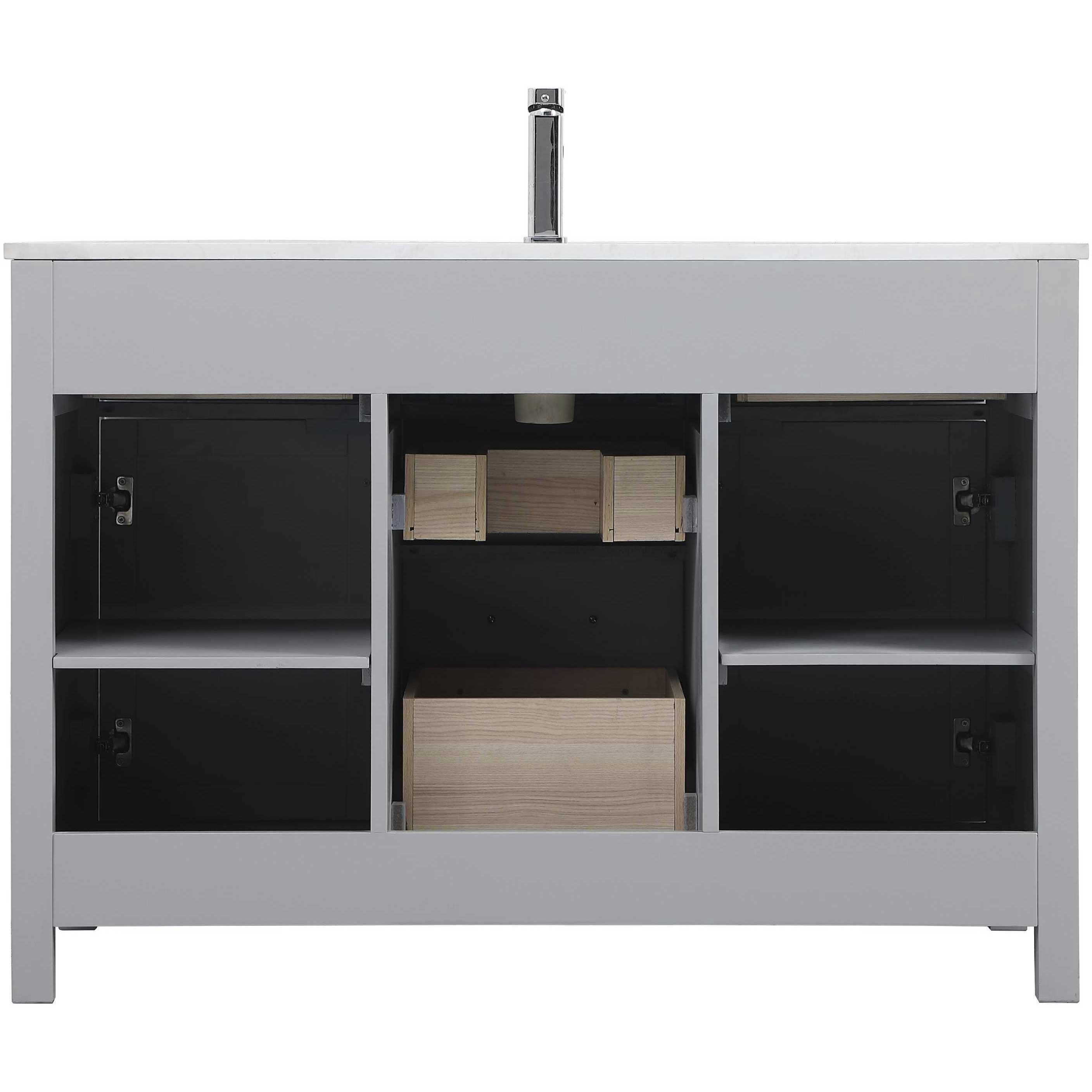 Lewis 48 X 22 X 34 inch Grey Vanity Sink Set