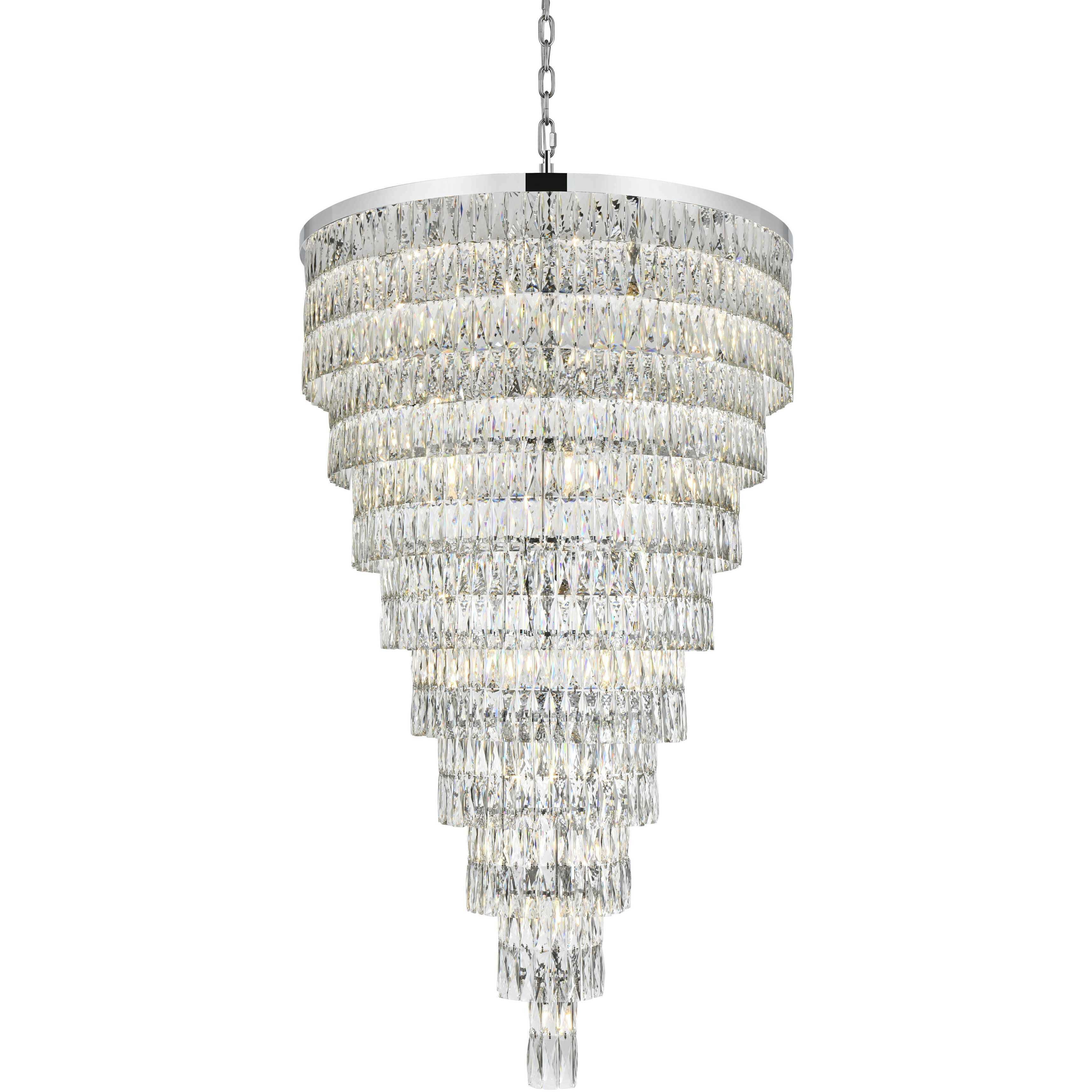 Josephine 61 Light 41 inch Chrome Chandelier Ceiling Light