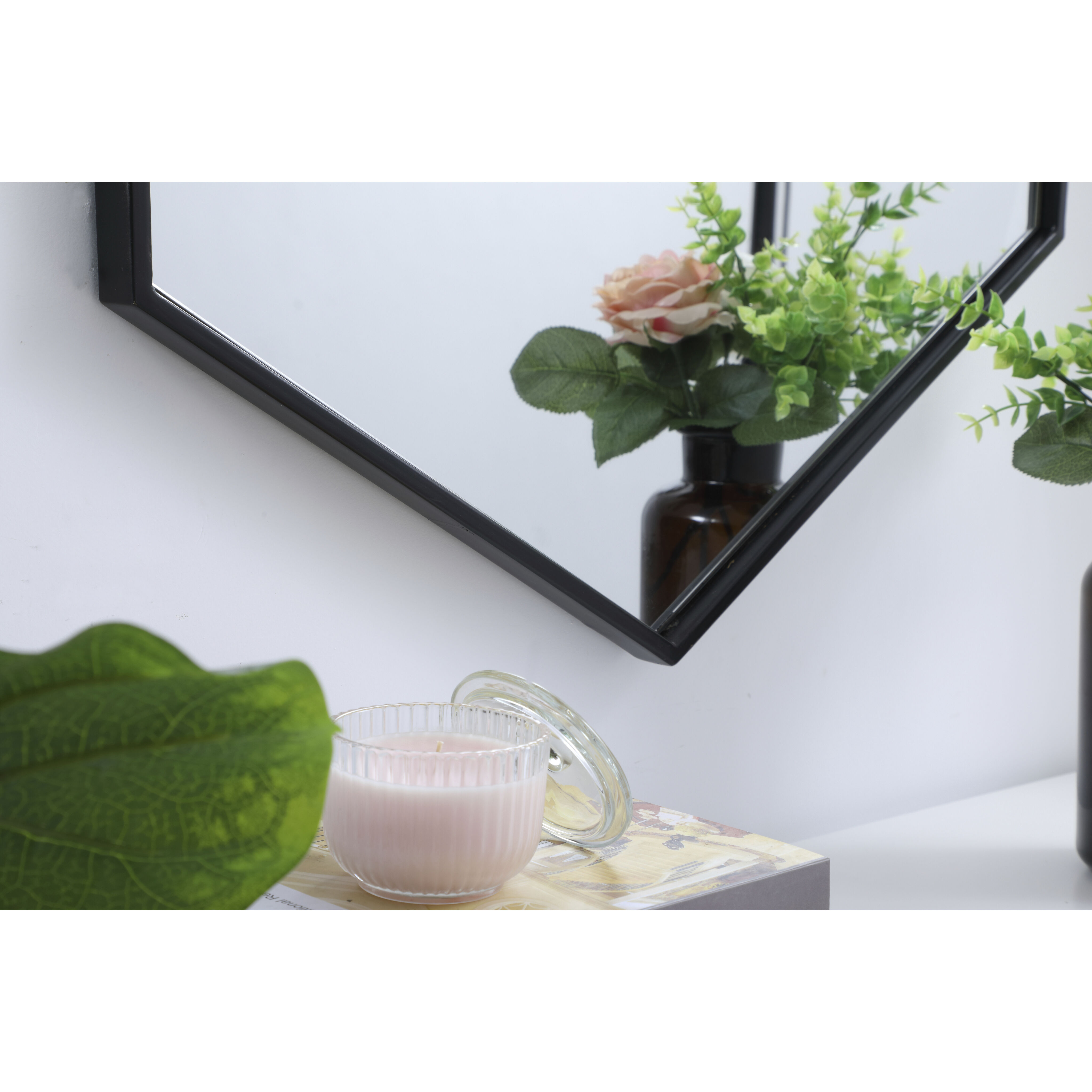 Eternity 34 X 24 inch Black Wall Mirror