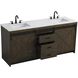 Austin 72 X 34 inch Expresso Bathroom Vanity Cabinet