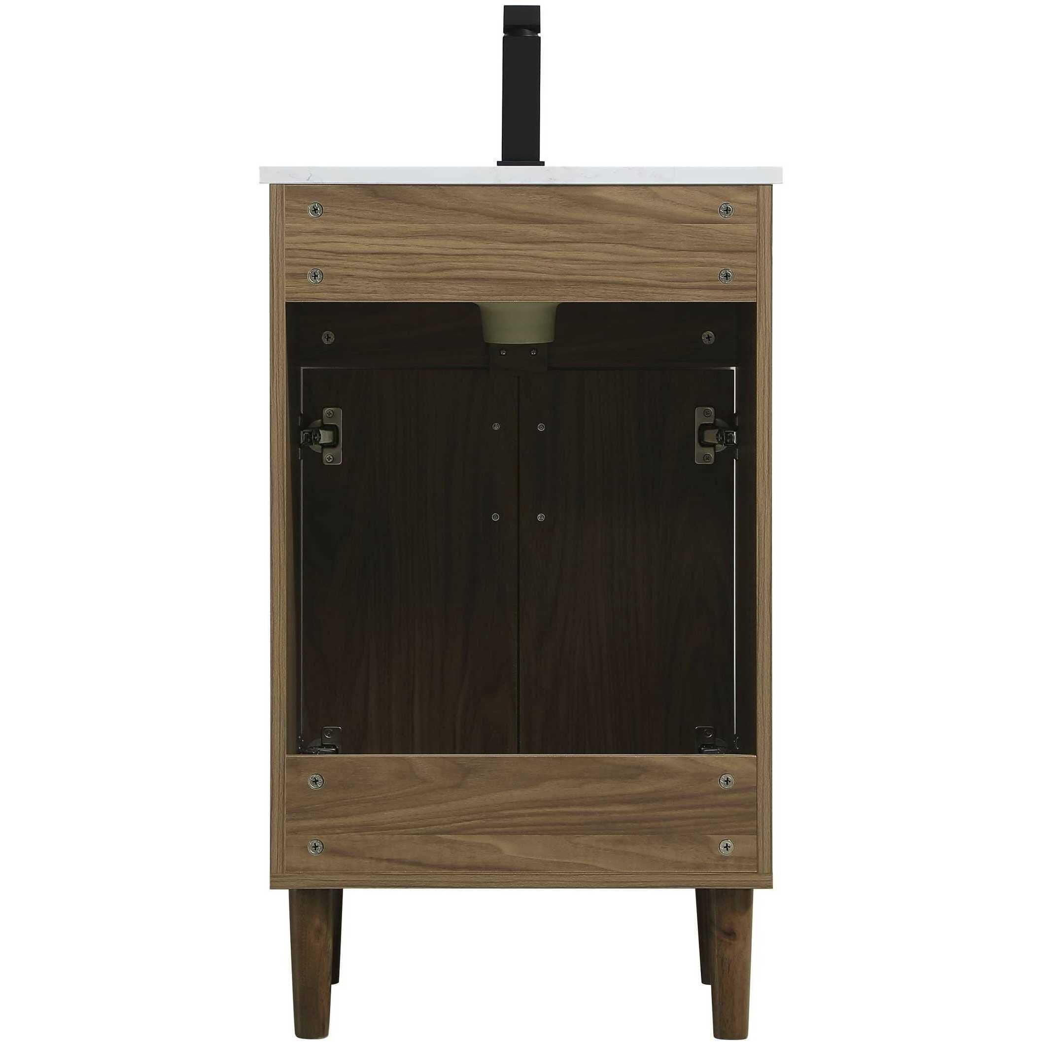 Chandler 20 X 34 inch Walnut Brown Bathroom Vanity Cabinet