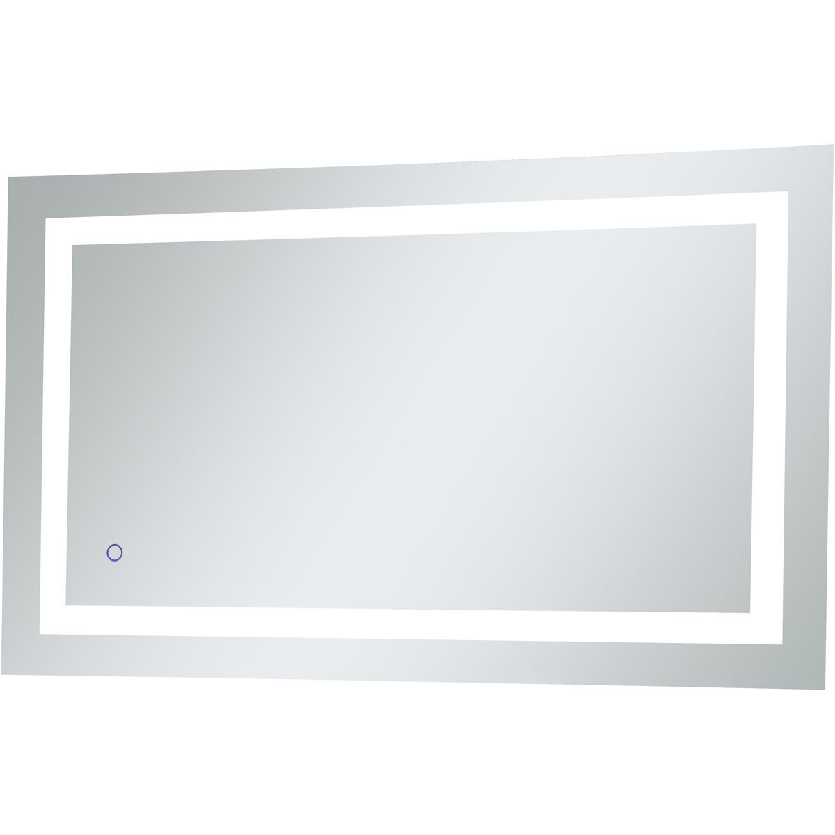 Helios 40 X 24 inch Silver Lighted Wall Mirror