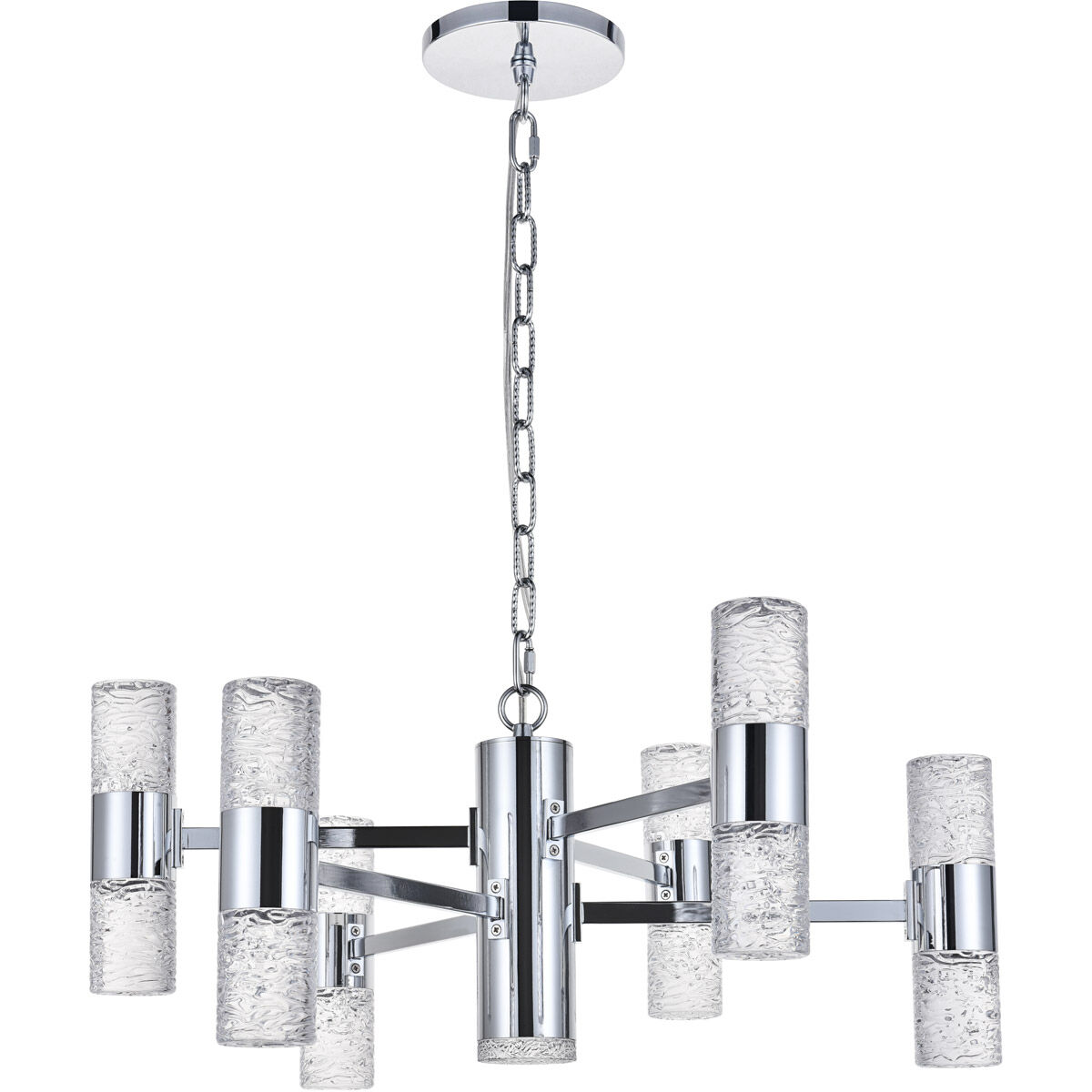 Vega LED 26 inch Chrome Pendant Ceiling Light