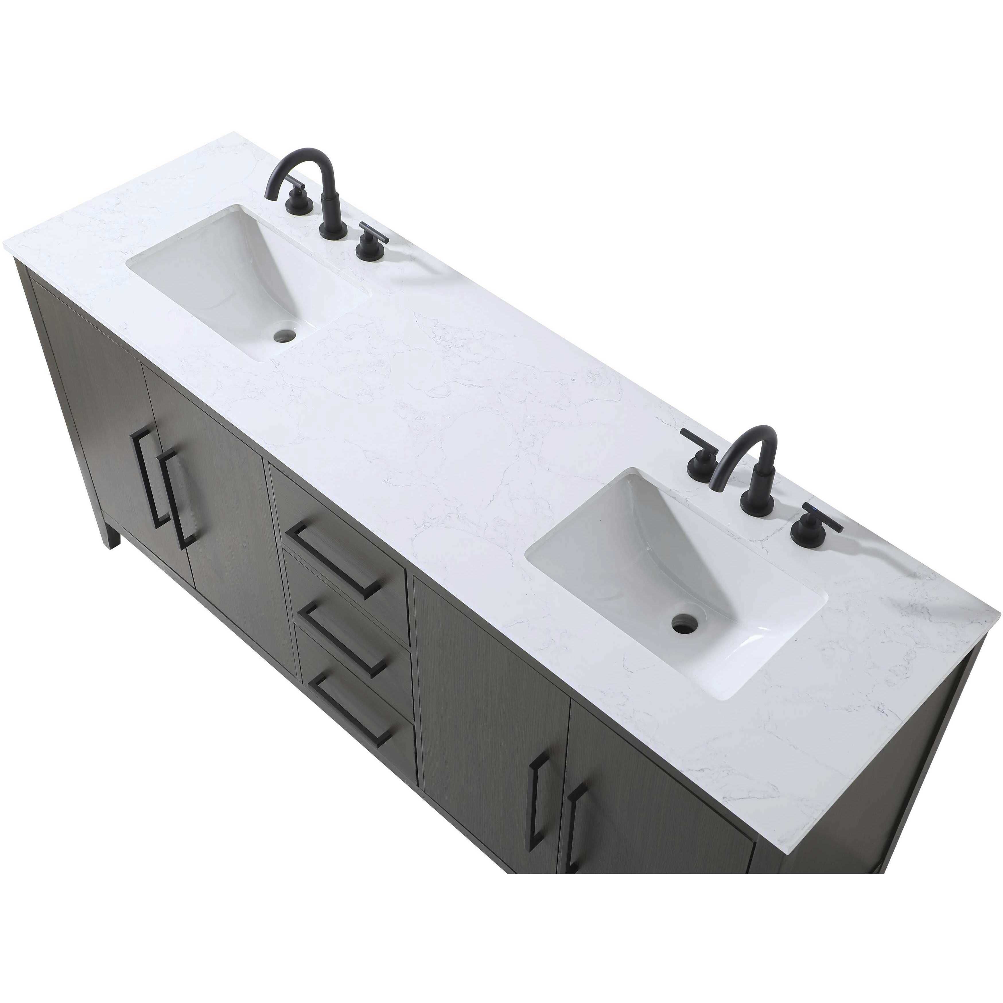 Millie 72 X 35 inch Mocha Brown Bathroom Vanity Cabinet