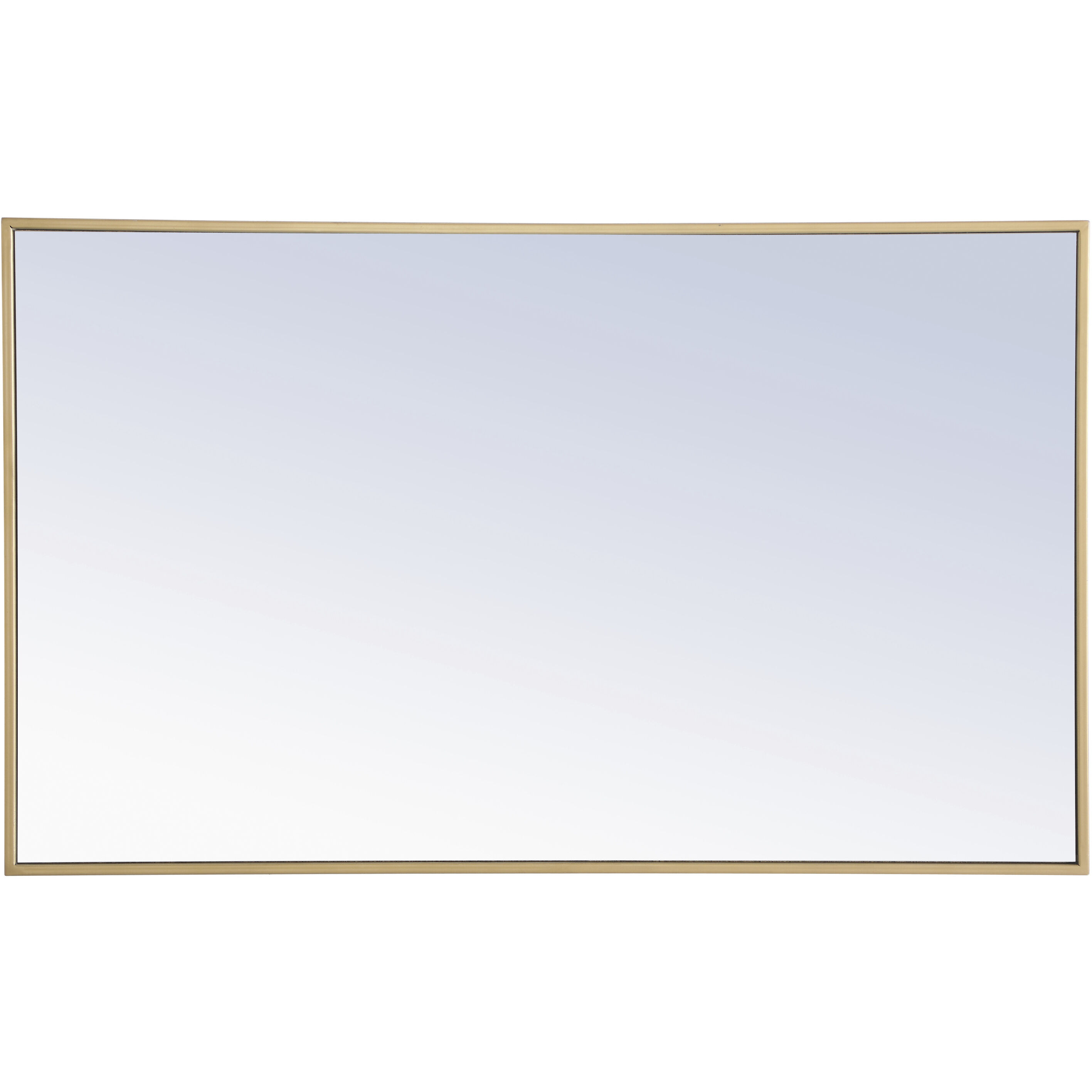 Monet 40 X 24 inch Brass Wall Mirror