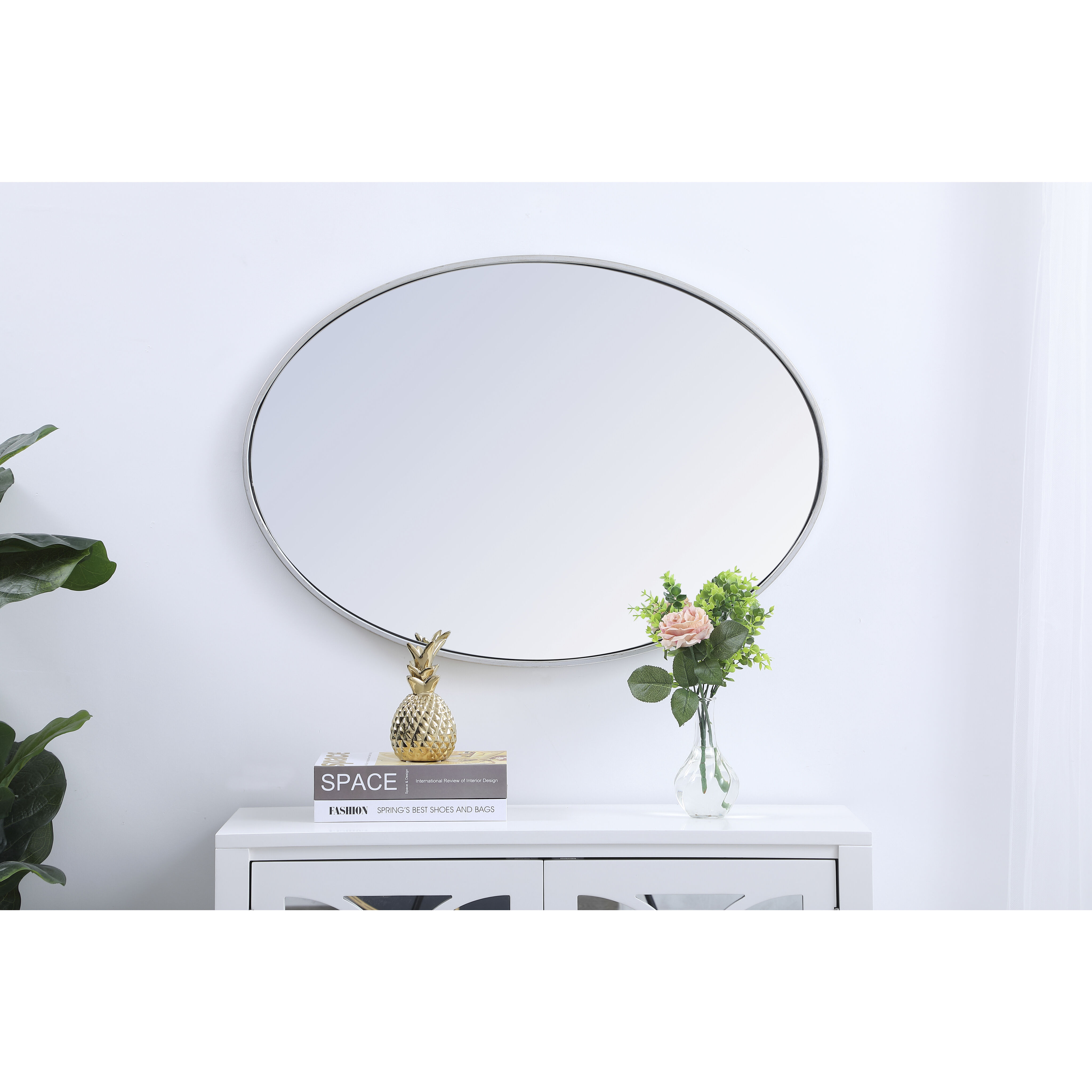Eternity 34 X 24 inch Silver Wall Mirror