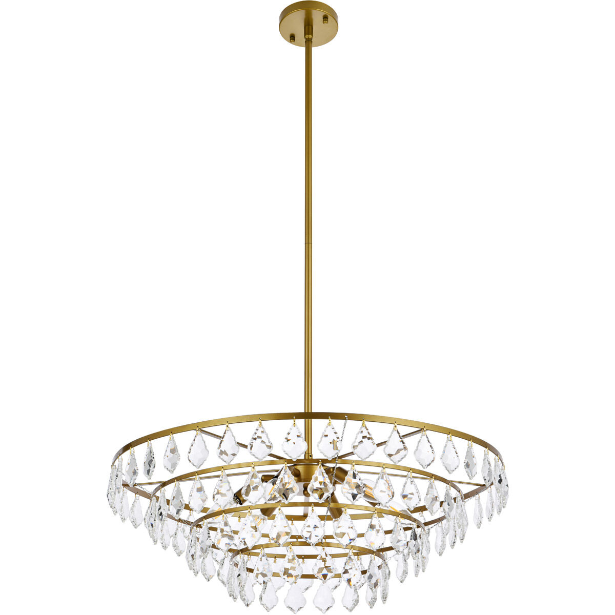 Ella 6 Light 28 inch Brass Pendant Ceiling Light