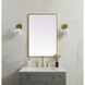 Eternity 36 X 24 inch Brass Mirror in 24 x 36