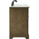 Americana 60 X 22 X 35 inch Driftwood Vanity Sink Set