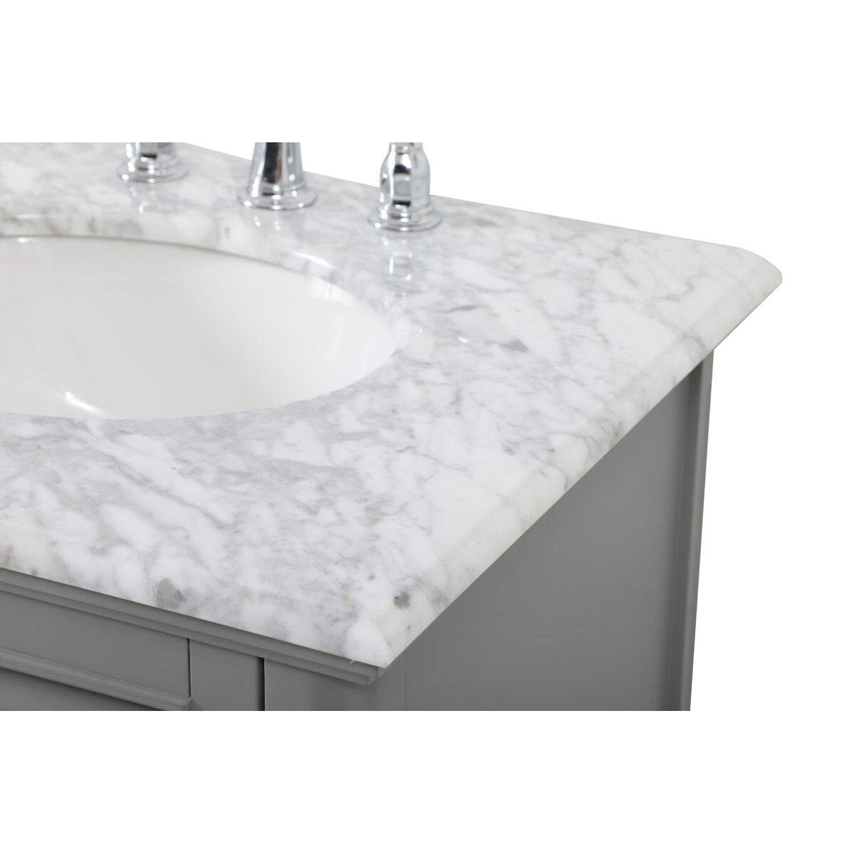 Rhodes 60 X 22 X 35 inch Grey Vanity Sink Set