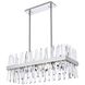 Serephina 16 Light 30 inch Chrome Linear Chandelier Ceiling Light