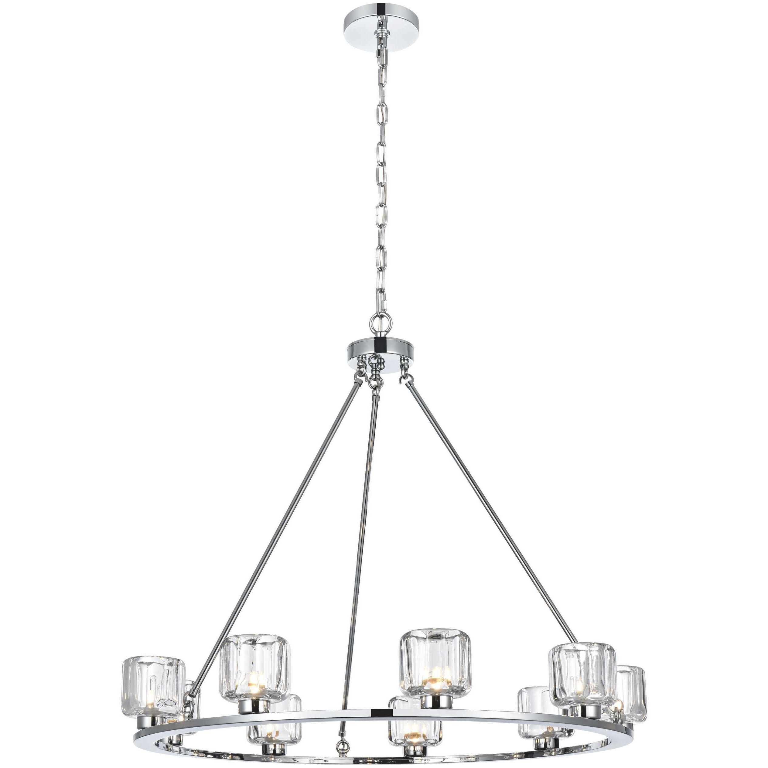 Cadence 9 Light 36 inch Chrome Chandelier Ceiling Light