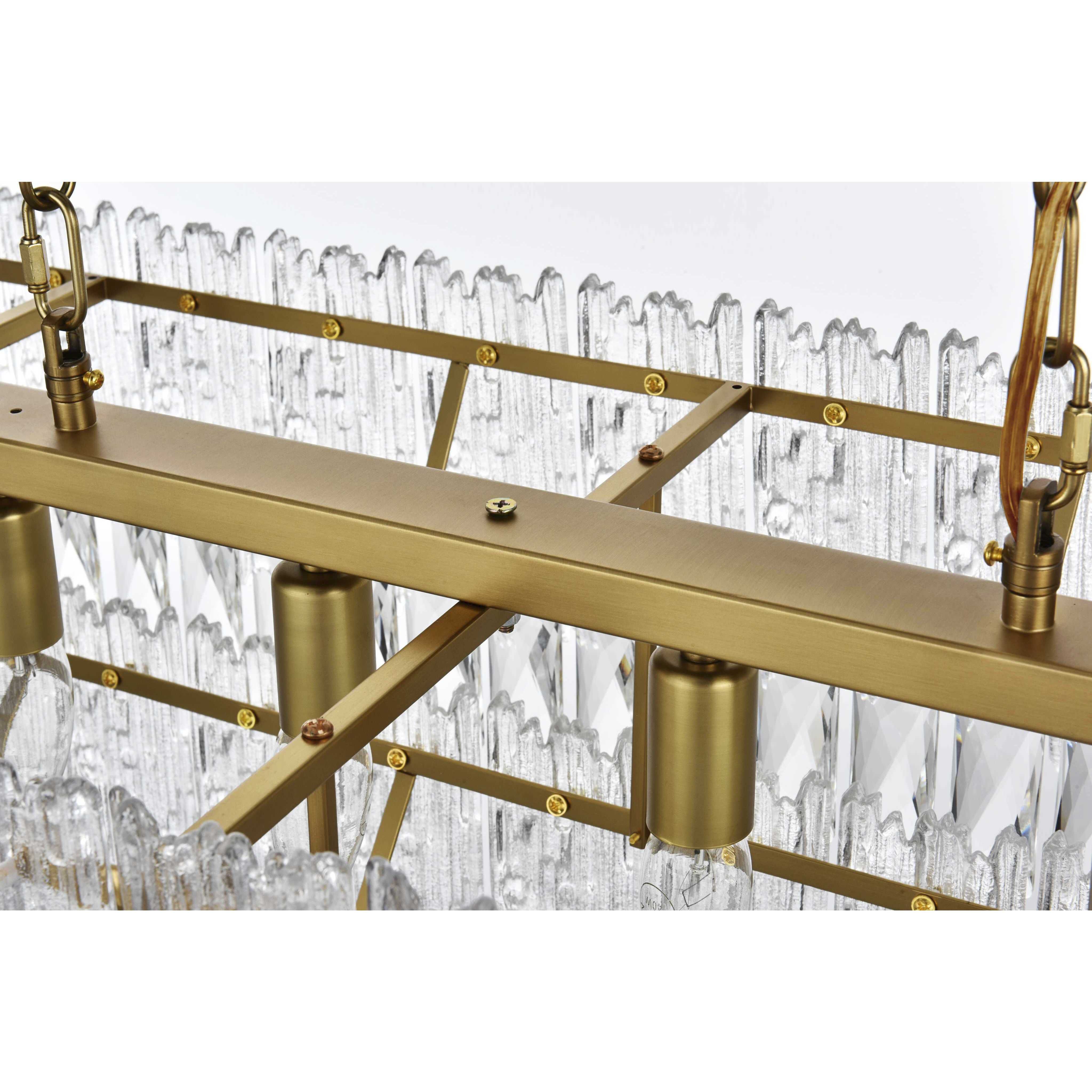 Emilia 6 Light 14 inch Satin Gold Chandelier Ceiling Light