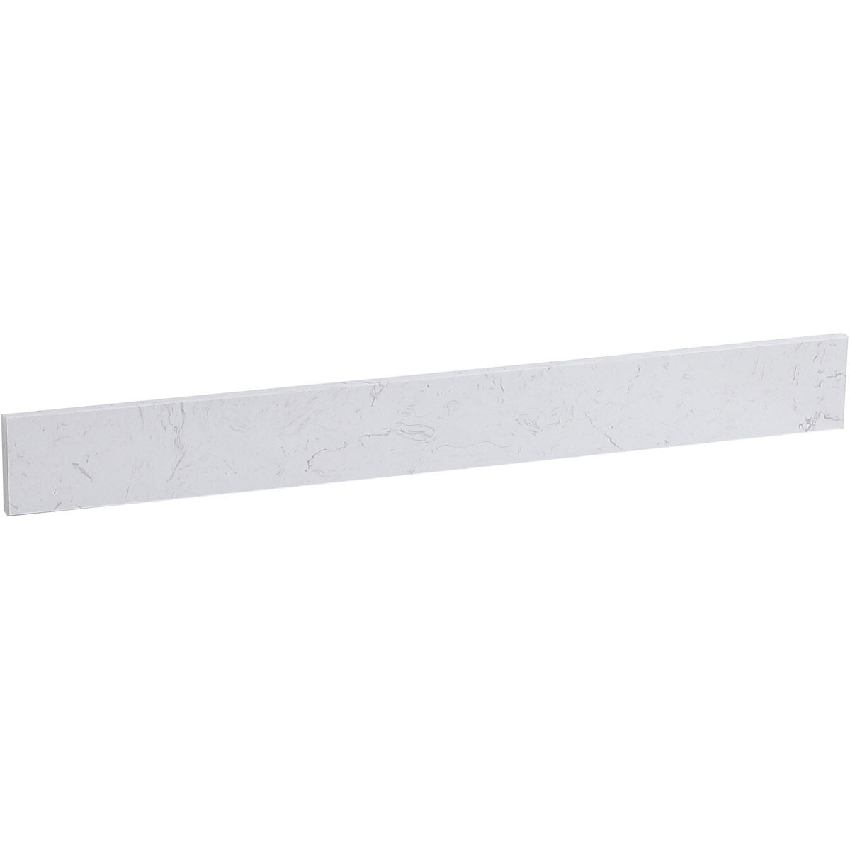 Backsplash 36 X 1 X 4 inch Calacatta White Bathroom Vanity Backsplash