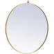 Eternity 32 X 32 inch Brass Wall Mirror