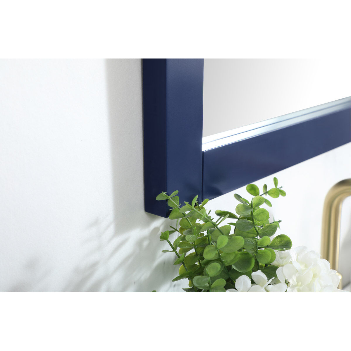 Cole 32 X 22 inch Blue Vanity Mirror
