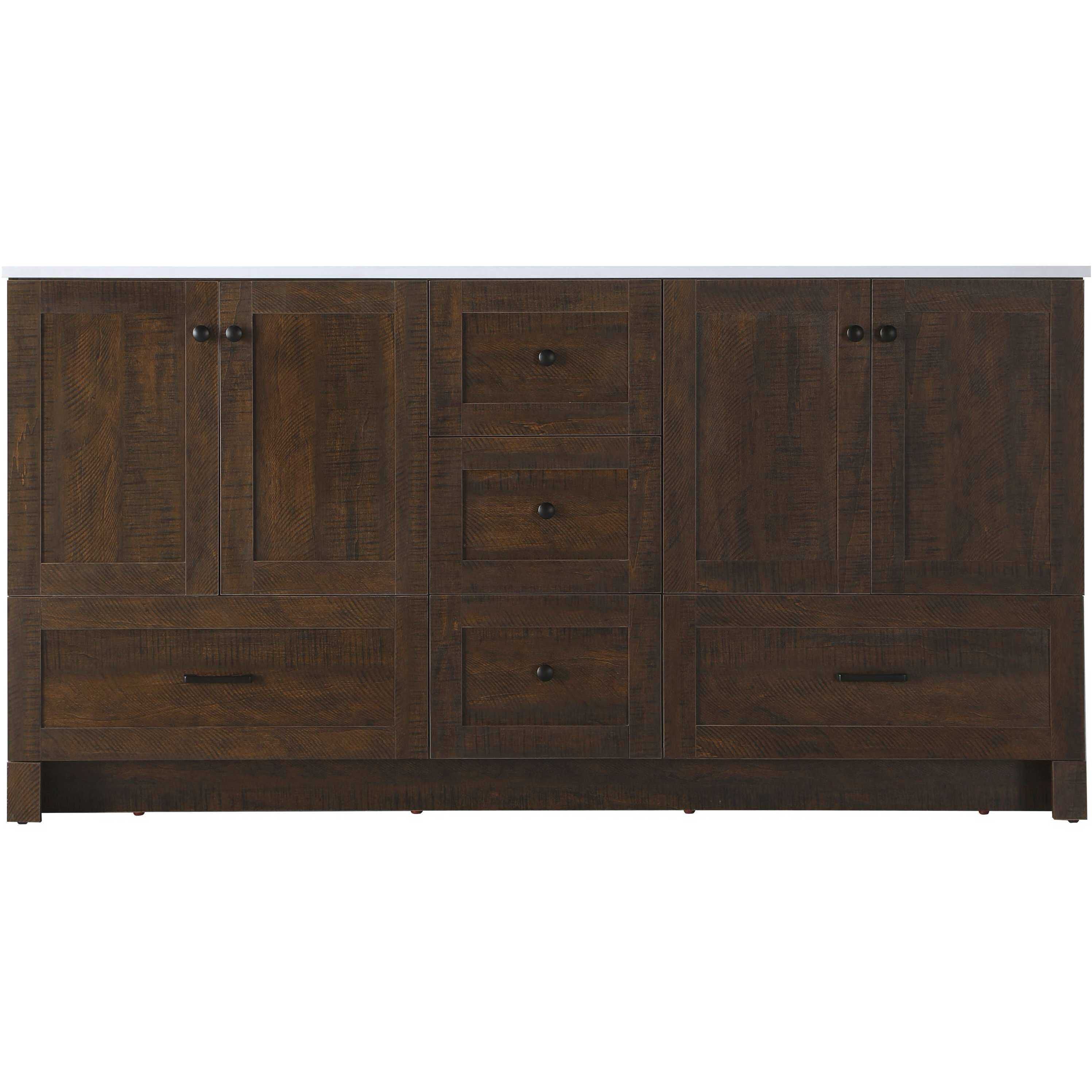 Soma 66 X 34 inch Expresso Bathroom Vanity Cabinet