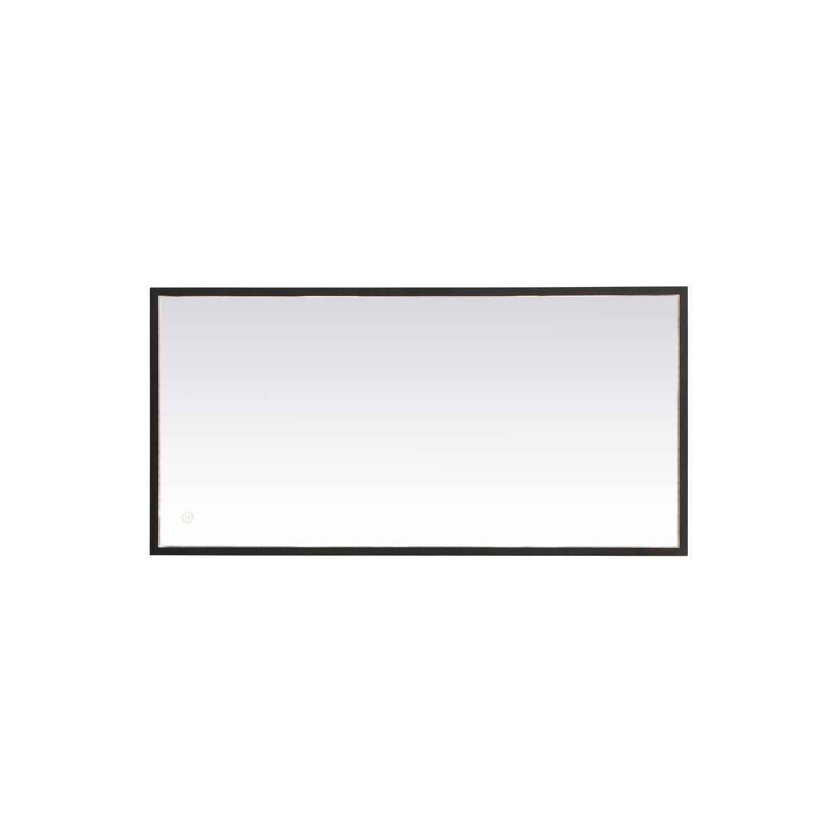 Pier 30 X 20 inch Black LED Mirror