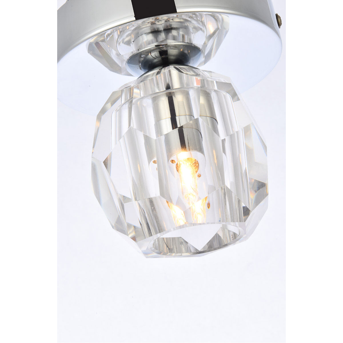 Eren 1 Light 4.7 inch Chrome Flush Mount Ceiling Light