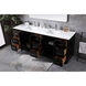 Hayes 84 X 22 X 35 inch Black Vanity Sink Set