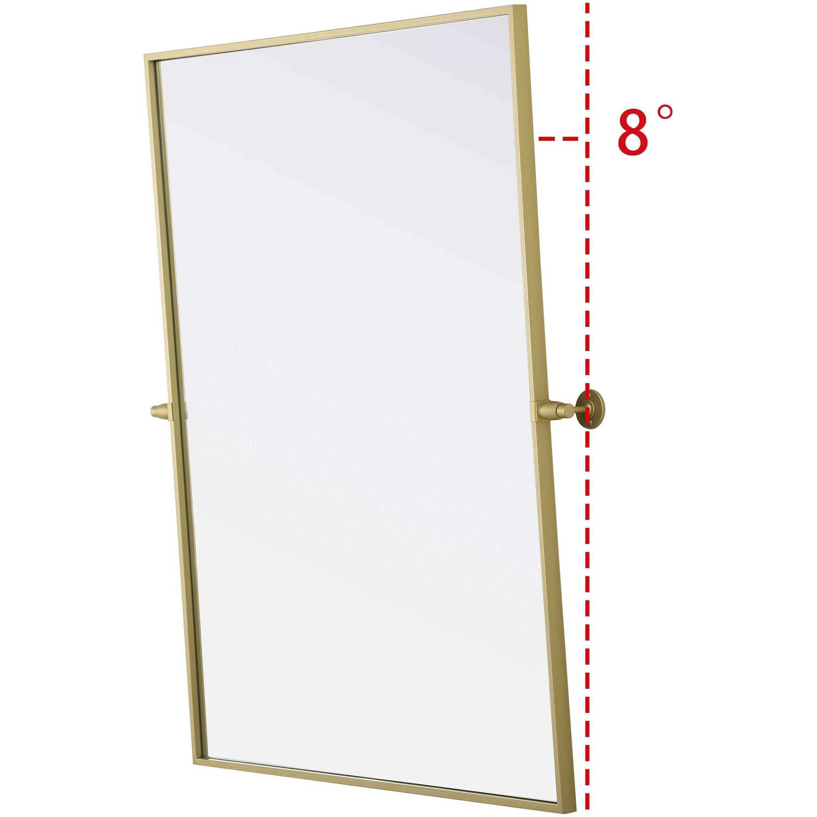 Amoura 40 X 30 inch Brass Mirror