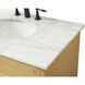 Americana 36 X 22 X 35 inch Natural Wood Vanity Sink Set