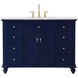 Otto 48 X 21 X 35 inch Blue Vanity Sink Set
