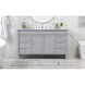 Bennett 60 X 21 X 35 inch Grey Vanity Sink Set