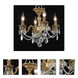 Rosalia 4 Light 17 inch French Gold Flush Mount Ceiling Light in Clear, Royal Cut