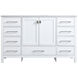 Irene 54 X 22 X 34 inch White Vanity Sink Set
