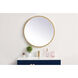 Pier 28 X 28 inch Brass LED Mirror