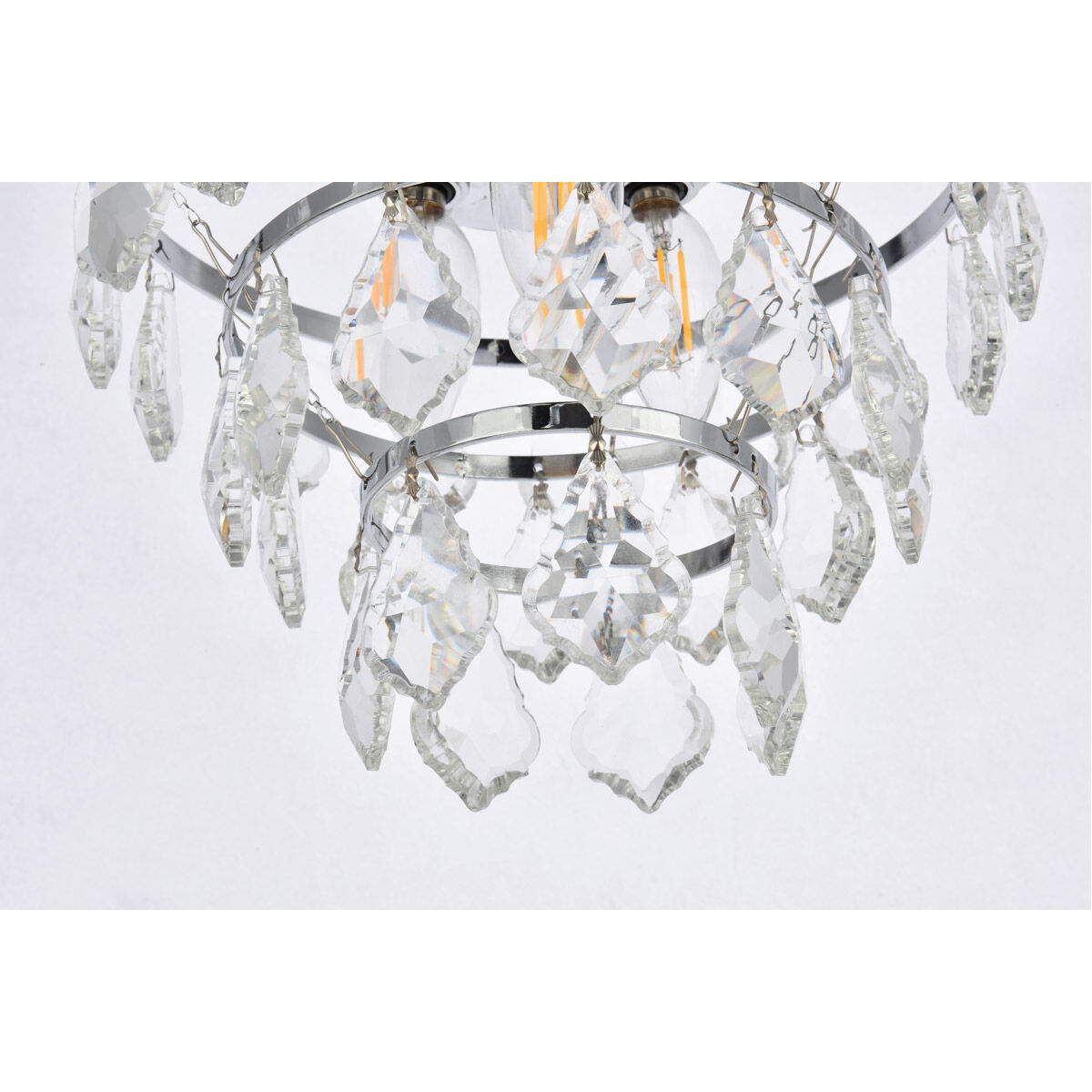 Ella 3 Light 10 inch Chrome Flush Mount Ceiling Light