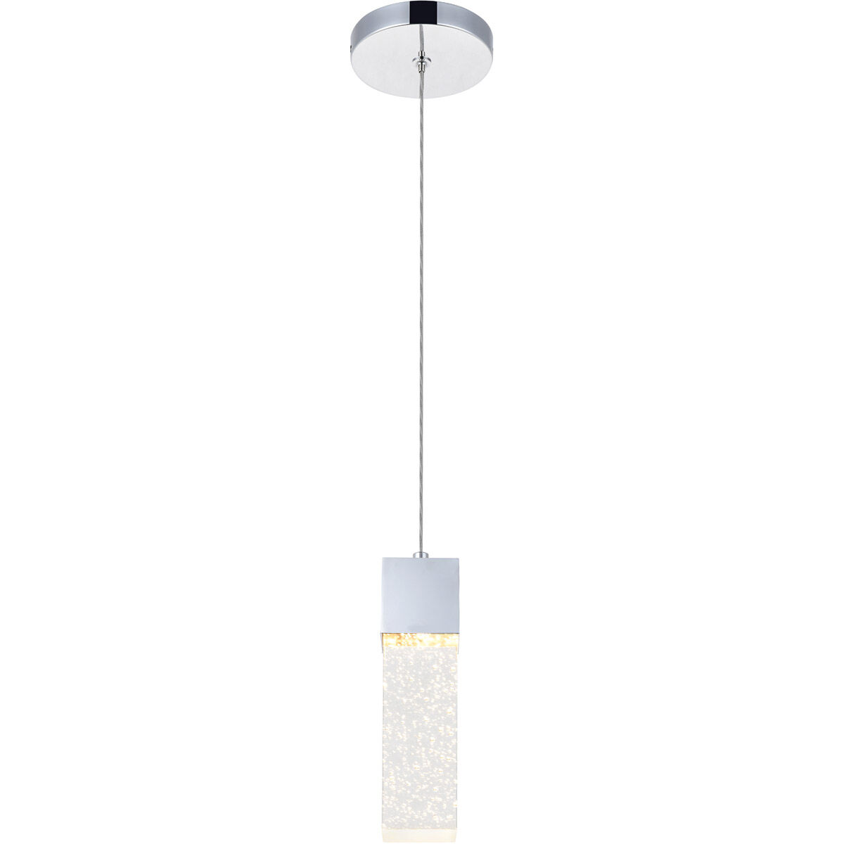 Novastella LED 4.72 inch Chrome Pendant Ceiling Light