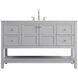 Theo 54 X 34 inch Grey Bathroom Vanity Cabinet