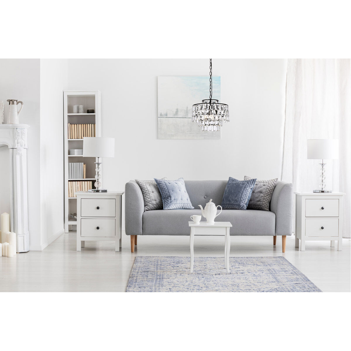 Mila 3 Light 16 inch Black Pendant Ceiling Light