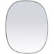 Brynn 30 X 24 inch Silver Mirror in 24 x 30