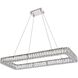 Monroe 1 Light 42 inch Chrome Pendant Ceiling Light