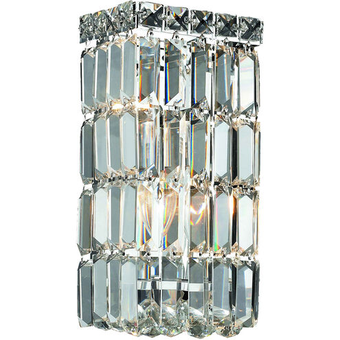 Maxime 2 Light 6 inch Chrome Wall Sconce Wall Light in Royal Cut