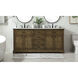 Americana 72 X 22 X 35 inch Driftwood Vanity Sink Set