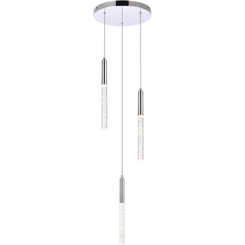 Ruelle 3 Light 12 inch Chrome Pendant Ceiling Light