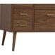 Boise 48 X 34 inch Walnut Brown Vanity Sink Set