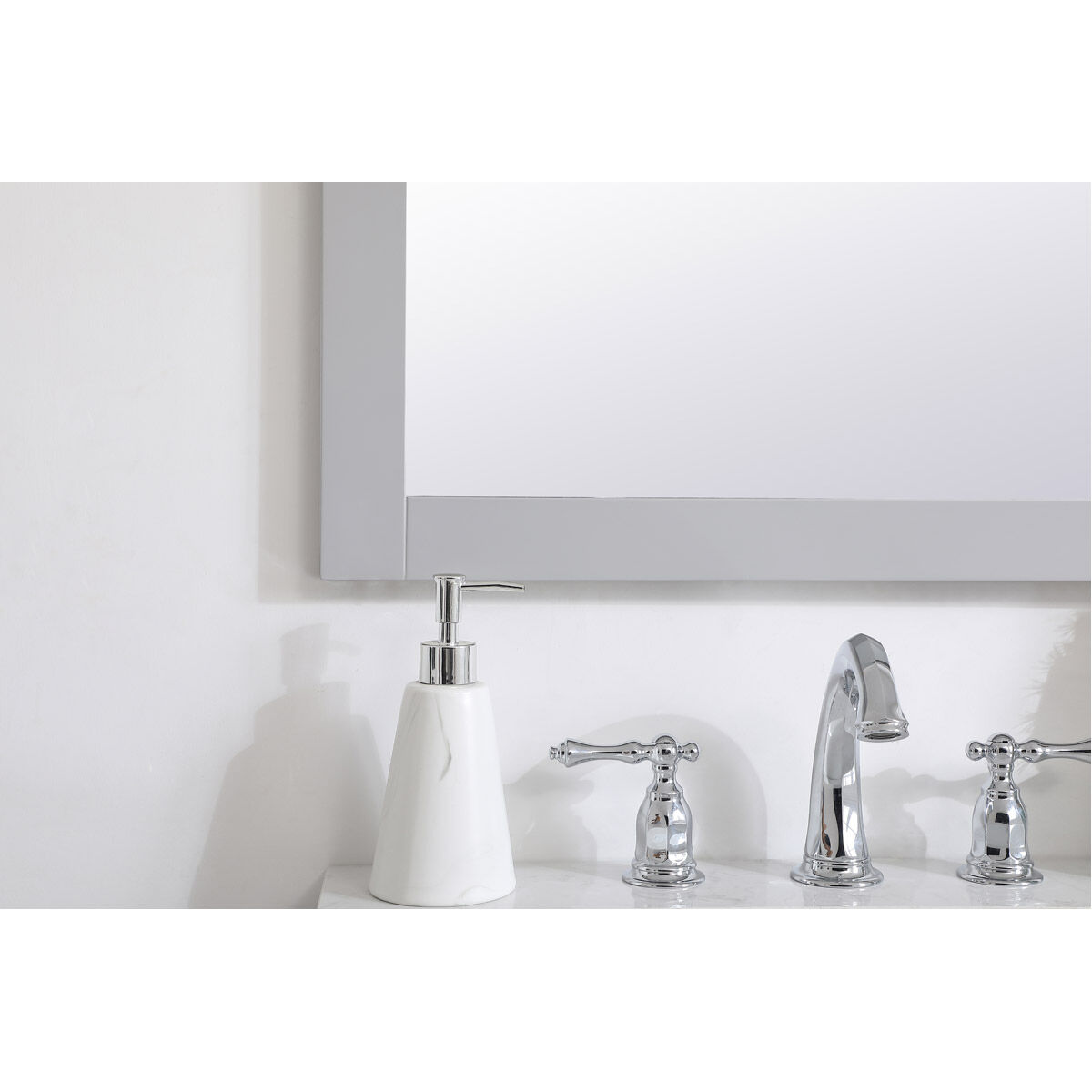 Aqua 32 X 24 inch Grey Wall Mirror in Gray