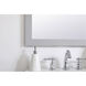 Aqua 32 X 24 inch Grey Wall Mirror