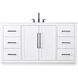 Chase 60 X 34 inch White Bathroom Vanity Cabinet