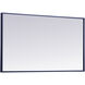 Monet 36 X 20 inch Blue Wall Mirror