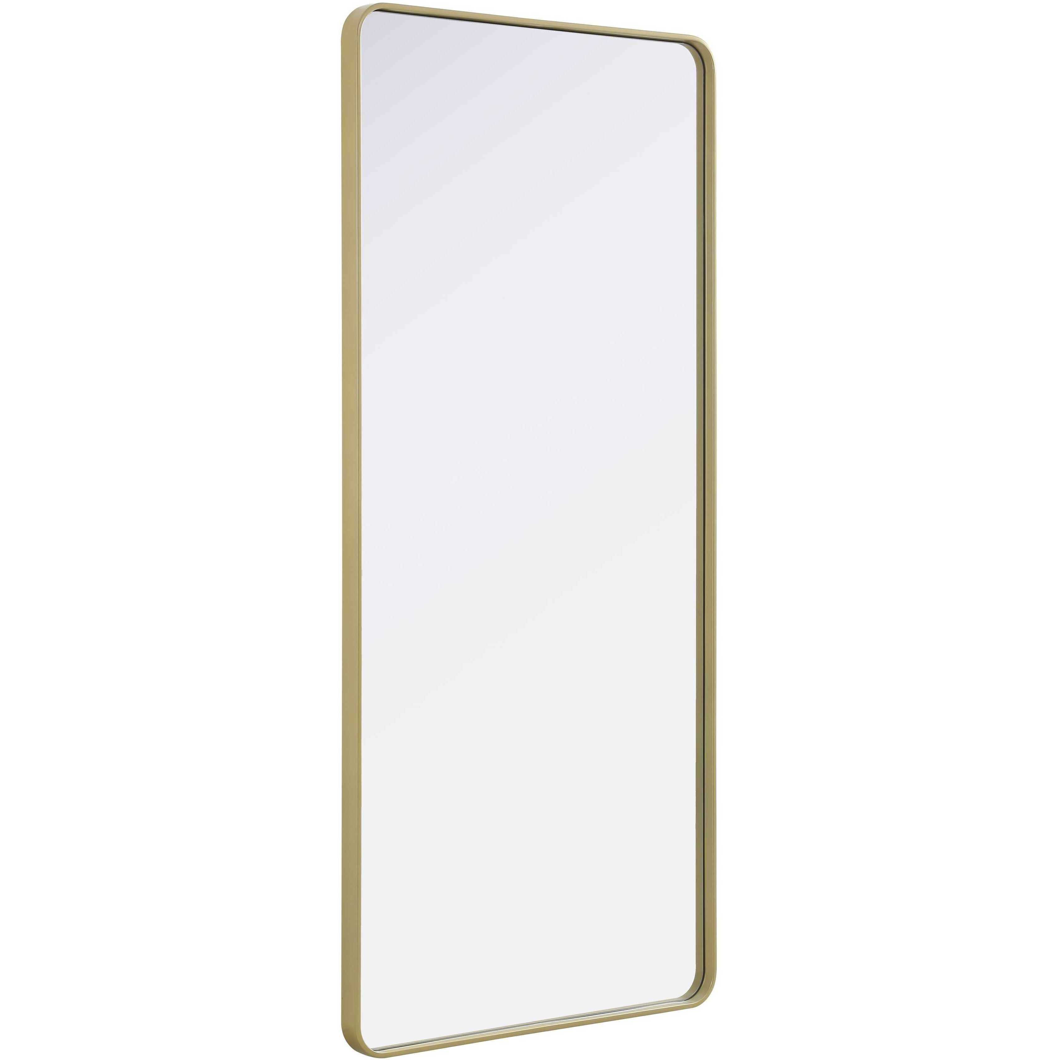 Remy 72 X 32 inch Brass Mirror