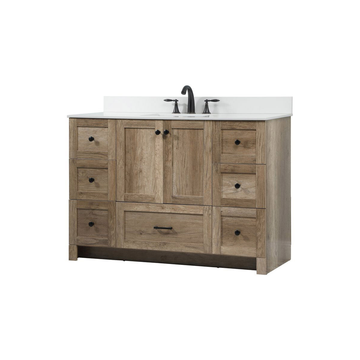 Soma 48 X 19 X 34 inch Natural Oak Vanity Sink Set