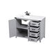 Grant 42 X 19 X 34 inch Grey Vanity Sink Set