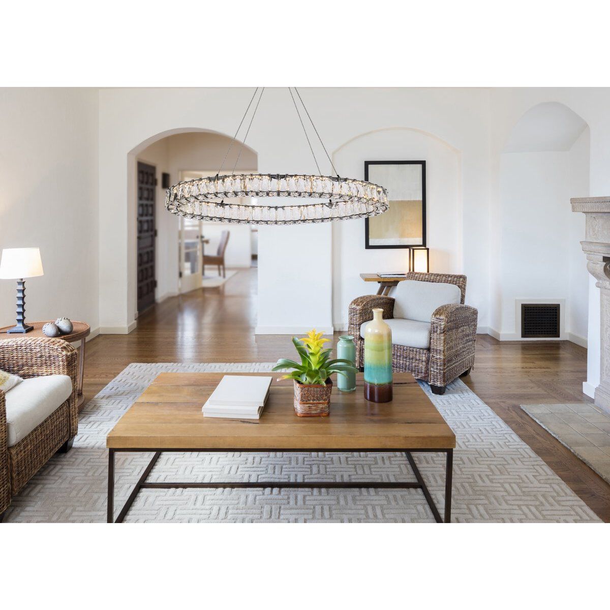 Monroe 1 Light 36 inch Black Pendant Ceiling Light